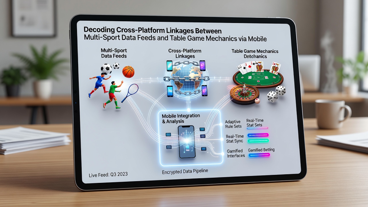 Illustration mobiler Schnittstellen zwischen Sportdaten und Tischspiel-Mechaniken