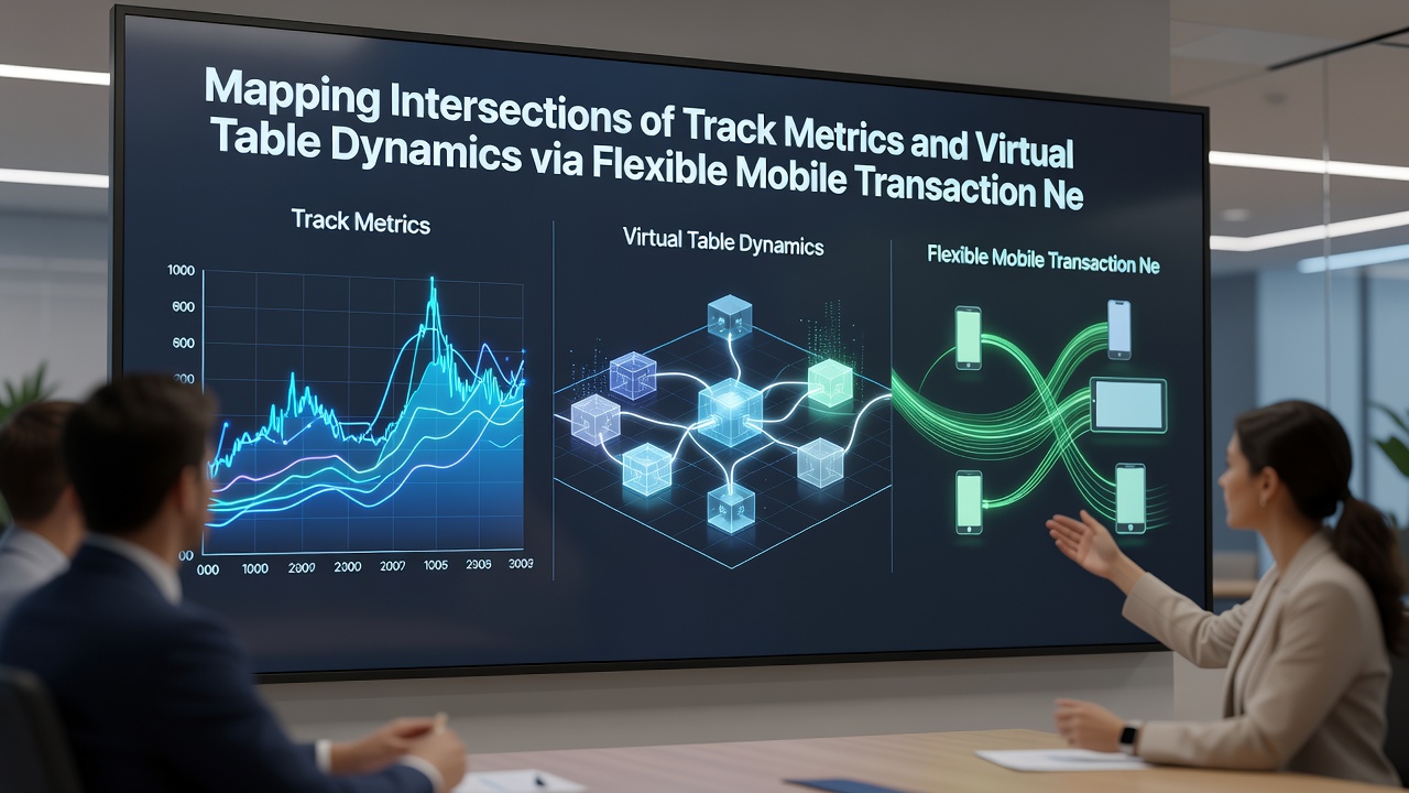 Visualisierung von Datenflüssen zwischen Track-Metriken und virtuellen Tischen