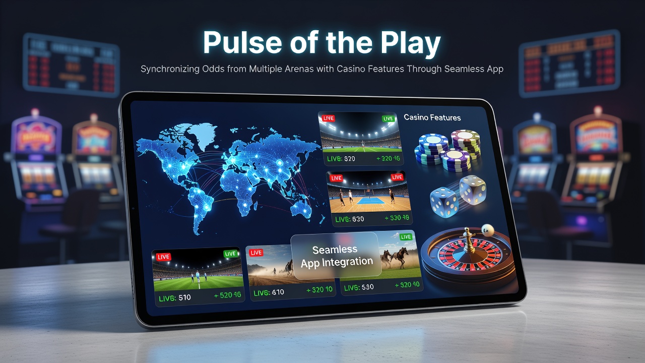 Darstellung vernetzter Wettmärkte und Casino-Features auf mobilen Geräten