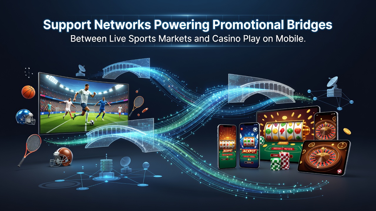 Mobile Apps mit Support-Netzwerken ermöglichen Promotionsbrücken zwischen Sportmärkten und Casino-Spielen